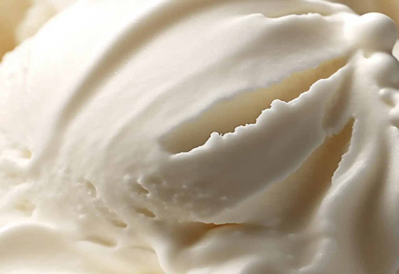 Helado de vainilla